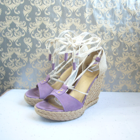 Stuart Weitzman Fez Lilac Espadrille Sandal - 9.5 - Picture 5 of 8